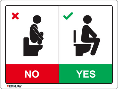 EGL 1415 Information – Toilet Seat No-Yes Sign