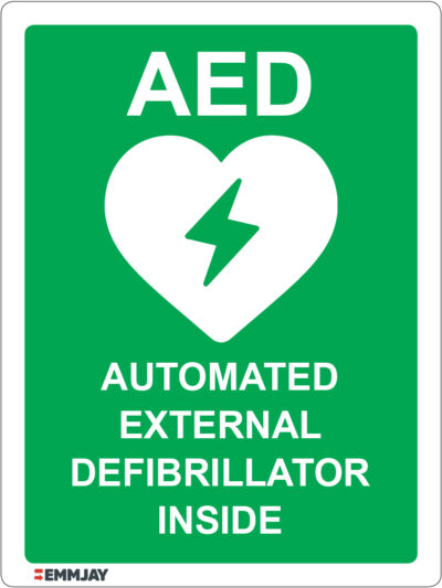 EGL 1422 AED – Automated External Defibrillator Inside Sign