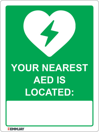 EGL 1427 – Your Nearest AED Is Located Sign