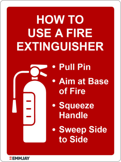 EGL 1429 – How To Use A Fire Extinguisher Sign