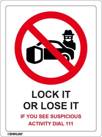 EGL 1431 – Lock It Or Lose It Sign