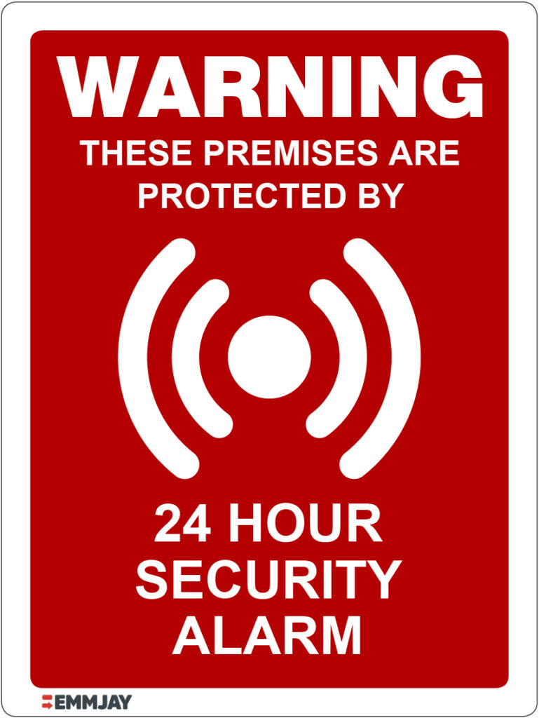 EGL 1433 Warning - These Premises are Protected by 24 Hour Security ...