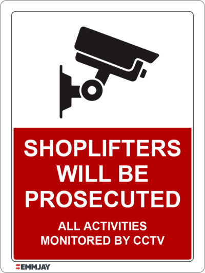 EGL 1443 – Shoplifters will be Prosecuted Sign