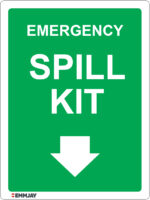 EGL 1454 – Emergency Spill Kit Down Sign