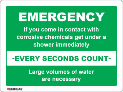 EGL 1461 Emergency – Every Seconds Count Sign