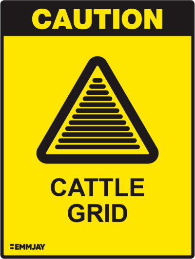 EGL 1462 Caution – Cattle Grid Sign