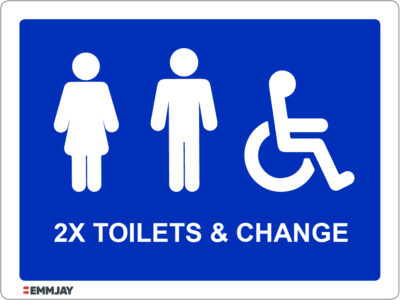 EGL 1470 – 2x Toilets & Change Sign