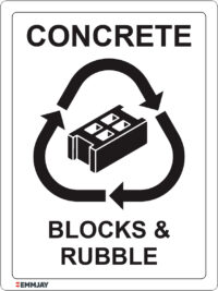 EGL 1482 – Concrete Blocks & Rubble Sign