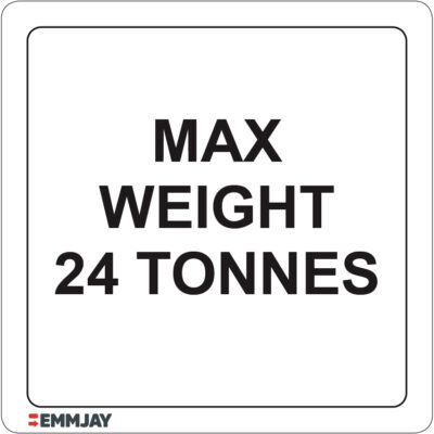 EGL 1495 – Max Weight 24 Tonnes Sign