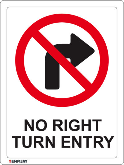 EGL 1513 – No Right Turn Entry Sign