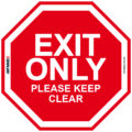 EGL 1391 - Exit Only Sign