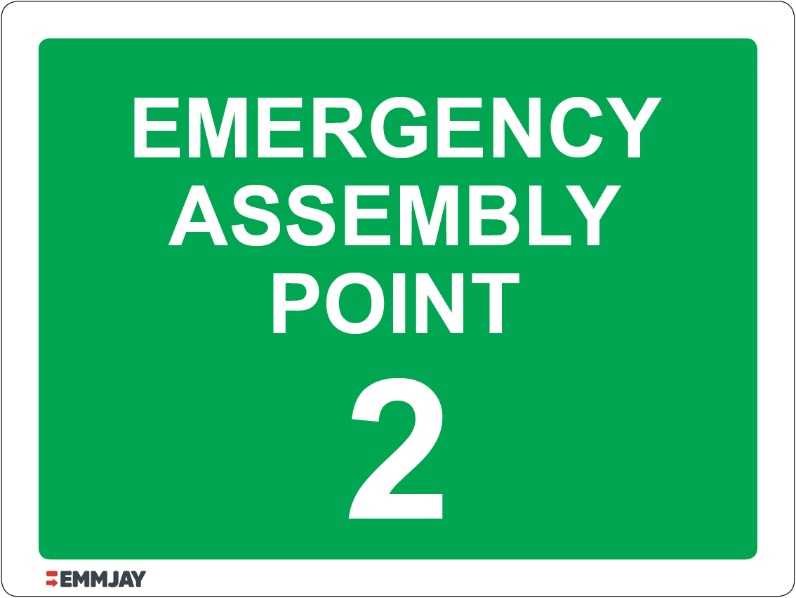 1830_emergency assembly point 2 sign