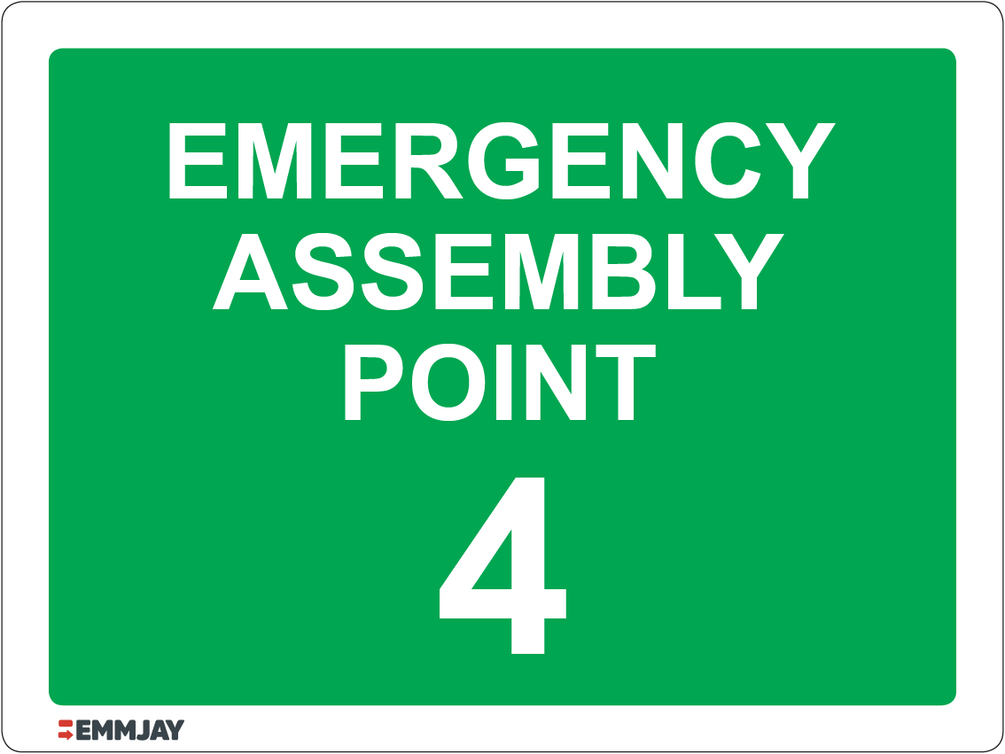 1832_emergency assembly point 4 sign