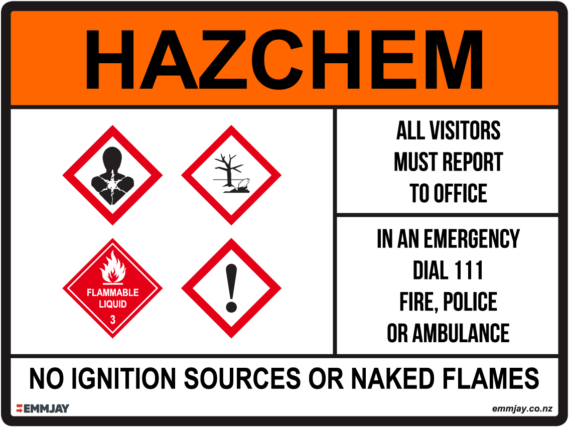 EGL 1848 HAZCHEM_-_No Ignition Sources or Naked Flames_